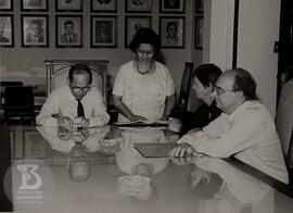 Posse da Dra. Olga Bohomoletz Henriques e Dr. Sebastião Baeta Henriques. Cerimônia realizada na s...