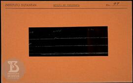 Reprodução de gráfico. Ficha da Seção de fotografia nº 97, solicitado pela Seção de Fisiologia (D...