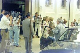 Inauguração da Unidade de Produção de vacina recombinante contra hepatite B. Entrada do Museu Bio...