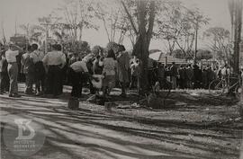 Grupo de visitantes no Instituto Butantan