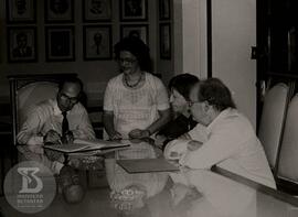 Posse da Dra. Olga Bohomoletz Henriques e Dr. Sebastião Baeta Henriques. Cerimônia realizada na s...