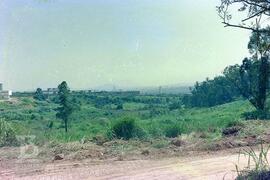 Construção do Parque de Saúde Pública do Instituto Butantan.  [Vegetação em torno de obras]