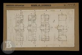 Planta de novo Instituto a ser construído, Engenheiros: Francisco Azevedo e Palma Travassos. Fich...