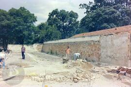 Obras de construção do Museu Histórico. Início da reconstrução do antigo laboratório para abrigar...