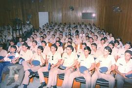 Palestra para o exército no Auditório do Museu - Vista do público
