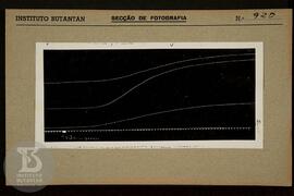 Reprodução de gráfico. Ficha da Seção de fotografia nº 920, solicitado pela Seção  de fisiopatolo...