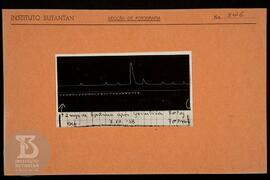 Reprodução de gráfico. Ficha da Seção de fotografia nº 346, solicitado pela Seção de Fisiologia (...