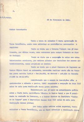 Solicitação de Noêmia de Matos Saraiva ao Dr. Antônio de Oliveira Costa