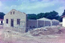 Obras de construção do Museu Histórico. Levantamento de estrutura