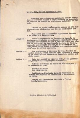 Lei nº826, de 3/11/1950