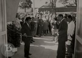 Solenidade de Inauguração de novos laboratórios pelo Ministro da Saúde Seigo Tsuzuki e assinatura...