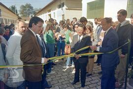 Solenidade de Inauguração de novos laboratórios pelo Ministro da Saúde Seigo Tsuzuki e assinatura...