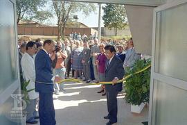 Solenidade de Inauguração de novos laboratórios pelo Ministro da Saúde Seigo Tsuzuki e assinatura...