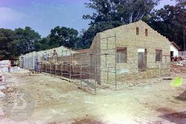 Obras de construção do Museu Histórico. Levantamento de estrutura