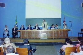 Cerimônia de posse do dr. Willy Beçak para o cargo diretor do Instituto Butantan. Evento ocorrido...