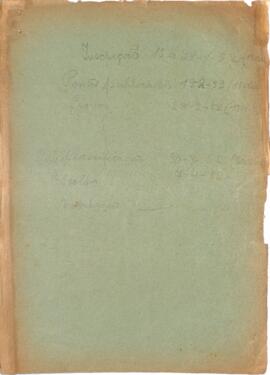 Rascunho de normas de inscrição referente aos pontos publicados (15 à 29/01/1952)