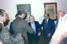 Inauguração do Museu Histórico do Instituto Butantan. Descerramento de placa inaugural do Museu H...