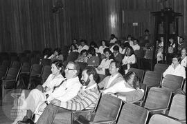 Palestra “Métodos de doseamento de venenos e antivenenos ofídicos e aracnídeos”. Vista do público.