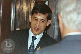 Fotografia em detalhe do Príncipe Maha Vajiralongkorn.