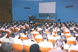 Palestra para o exército no Auditório do Museu - Vista do público
