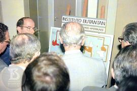 Solenidade de inauguração de novas Instalações do Instituto Butantan.  André Franco Montoro, gove...