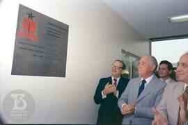 Solenidade de inauguração de novas Instalações do Instituto Butantan.  Descerramento de placa ina...