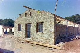 Obras de Construção do Museu Histórico,. Início da reconstrução do antigo laboratório para abriga...