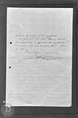 Reprodução de carta enviada para Vital Brazil pela Sociedade de Medicina e Cirurgia do Rio de Jan...