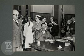 Visita do General Anastásio Somoza (Presidente da República da Nicarágua) acompanhado do senhor L...