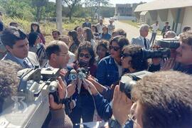 Solenidade de Inauguração de novos laboratórios pelo Ministro da Saúde Seigo Tsuzuki e assinatura...