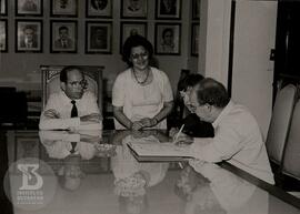 Posse da Dra. Olga Bohomoletz Henriques e Dr. Sebastião Baeta Henriques. Cerimônia realizada na s...