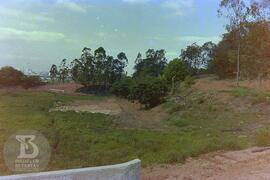 Construção do Parque de Saúde Pública do Instituto Butantan. Obras de desvio e represamento do cu...