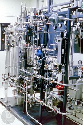 Fermentador industrial de cultivo de Bordetella pertussis, empregado na produção de vacina contra...