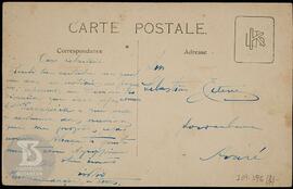 Cartão postal do Instituto Butantan enviado ao Sr. Sebastião Esteves, em Avaré/SP. Cartão contém ...