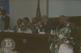 Inauguração da Estação Cultural. Cerimônia ocorrida no auditório do Museu Biológico, mesa princip...