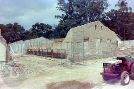 Obras de construção do Museu Histórico. Levantamento de estrutura