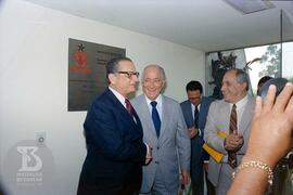 Solenidade de inauguração de novas Instalações do Instituto Butantan.  Descerramento de placa ina...