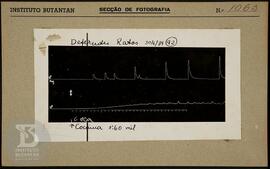 Reprodução de gráfico. Ficha da Seção de fotografia nº 1063, solicitado pela Seção  de Fisiologia...