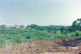 Construção do Parque de Saúde Pública do Instituto Butantan.  [Vegetação em torno de obras]