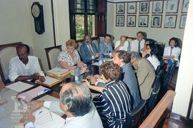 Reunião com o Ministro da Saúde Roberto Figueira Santos. Sala de reuniões da Casa Afrânio do Amar...