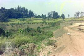 Construção do Parque de Saúde Pública do Instituto Butantan. Obras de desvio e represamento do cu...