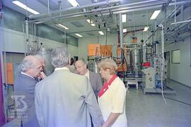Reinauguração do Laboratório de Artrópodes. Visita ao Laboratório, da esquerda para direita, José...
