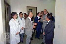 Solenidade de Inauguração de novos laboratórios pelo Ministro da Saúde Seigo Tsuzuki e assinatura...
