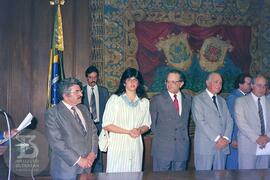 Cerimônia de entrega da “Medalha Instituto Butantan”, realizada no Palácio dos Bandeirantes. Da e...