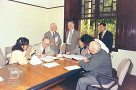 Instituição da Fundação Butantan. Lavramento de escritura, realizado na sala de reuniões da Casa ...