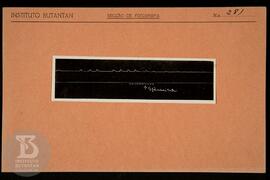 Reprodução de gráfico. Ficha da Seção de fotografia nº 281, solicitado pela Seção de Fisiologia (...