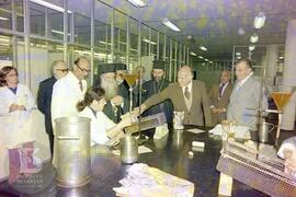 Visita do patriarca da Igreja Ortodoxa. Da esquerda para a direita, 3º Dr. Fauze Carlos, acompanh...