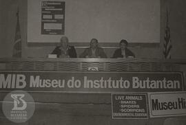 Evento no Instituto Butantan. Mesa principal da esquerda para direita, 1º Dra. Alba Lavras, 2º Dr...