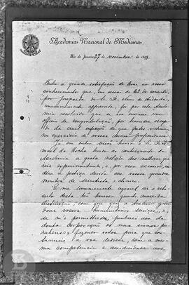 Reprodução de [Ofício de congratulação] enviado a Vital Brazil por sua boa recuperação após ter s...
