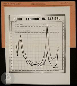 Gráfico: "Febre Typhoide na capital". Ficha da Seção da fotografia nº 594, solicitação ...